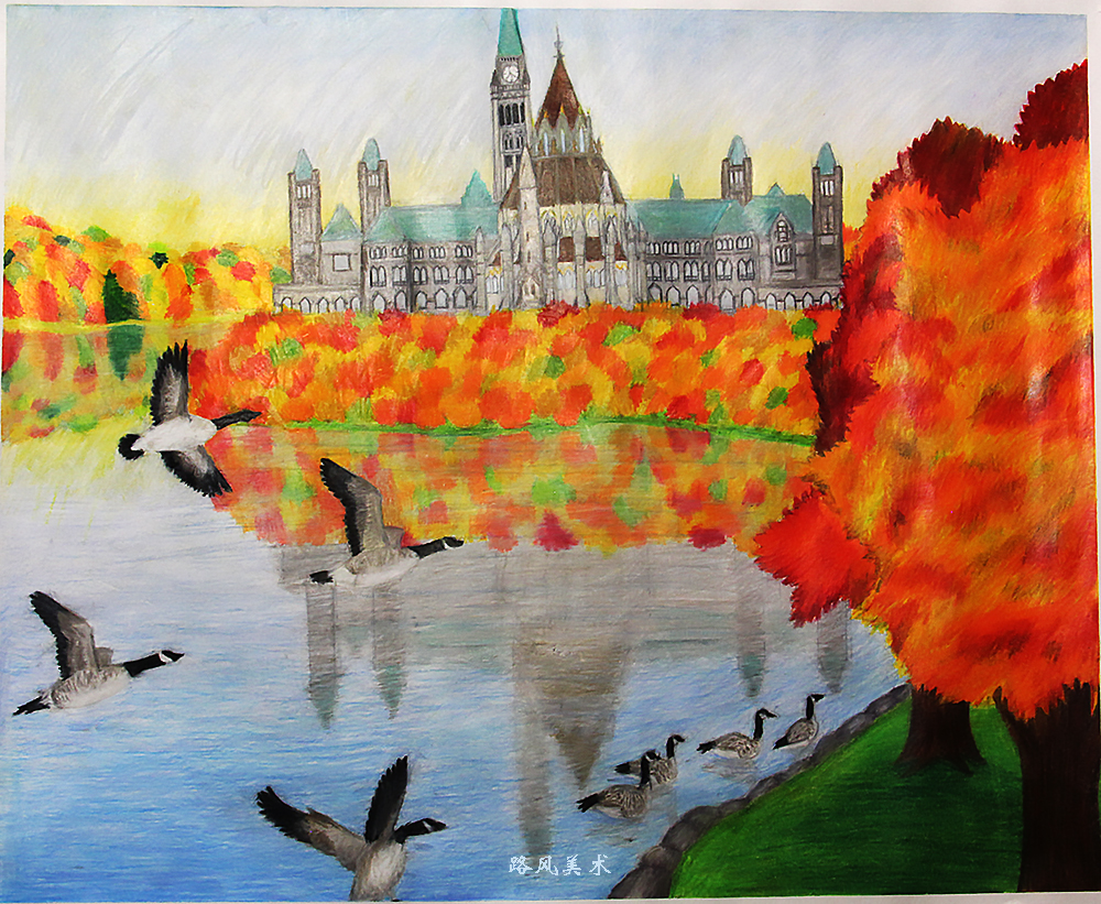 十七届加拿大国际儿童艺术节 路风美术教学中心学生参赛作品欣赏